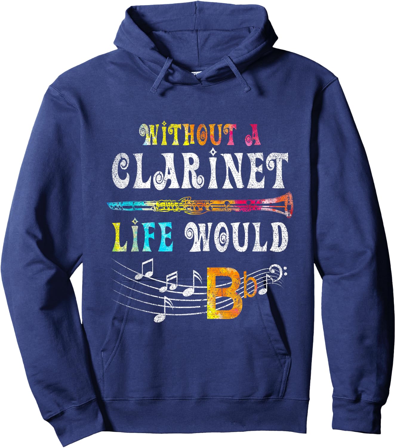 Orchestra Musician Gift Funny Clarinet Hoodie - Hoodie | Navy