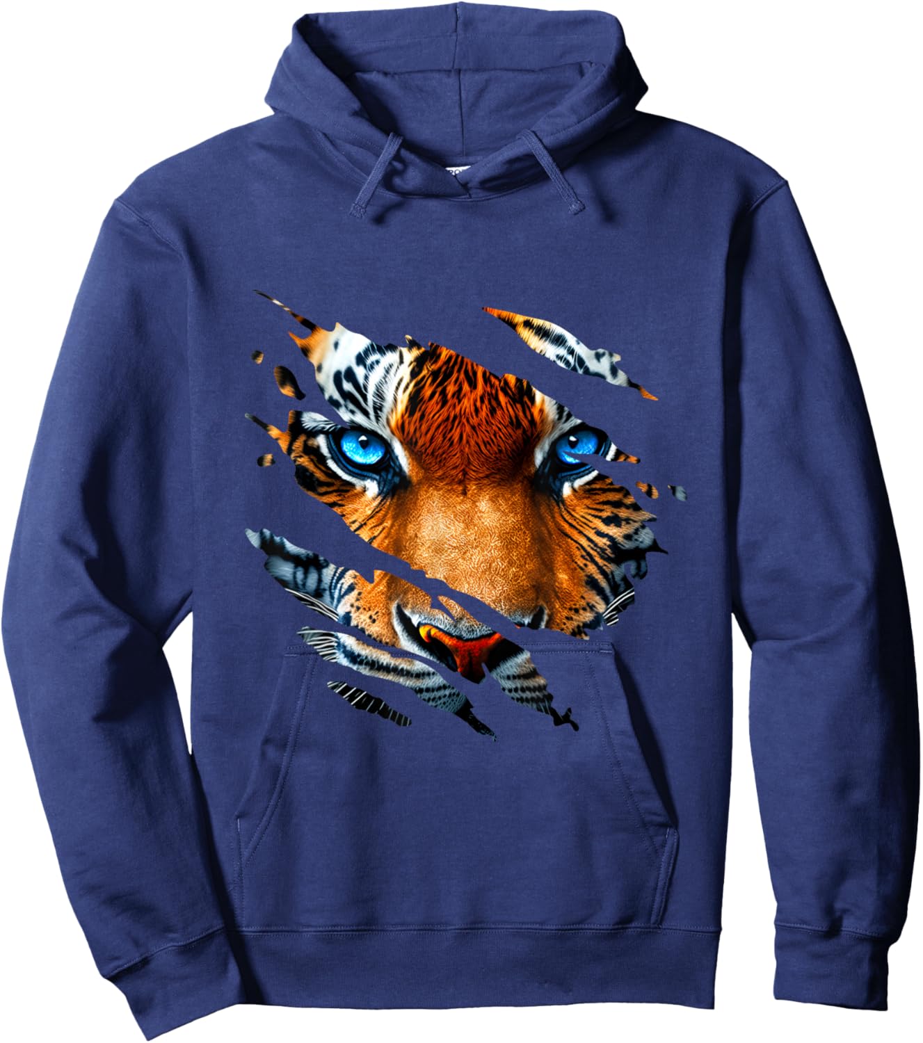 Tiger Eye Zoo Safari Big Cat Zookeeper Or Zoologist Hoodie - Hoodie | Navy