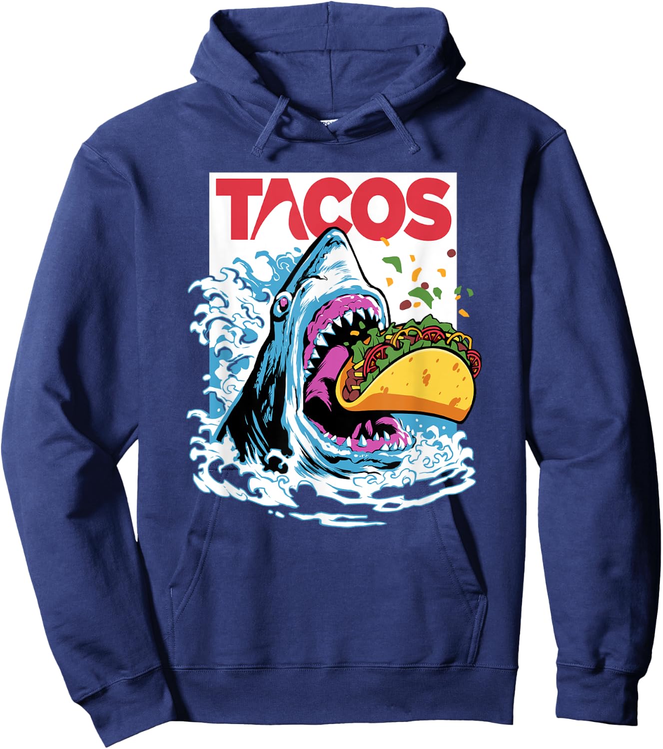 Shark Tacos Fish Taco Tuesday | Cinco De Mayo Foodie Gift Hoodie - Hoodie | Navy