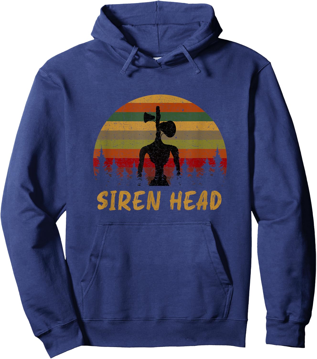 Retro Supernatural Cryptid Siren Head for Boys Hoodie - Hoodie | Navy
