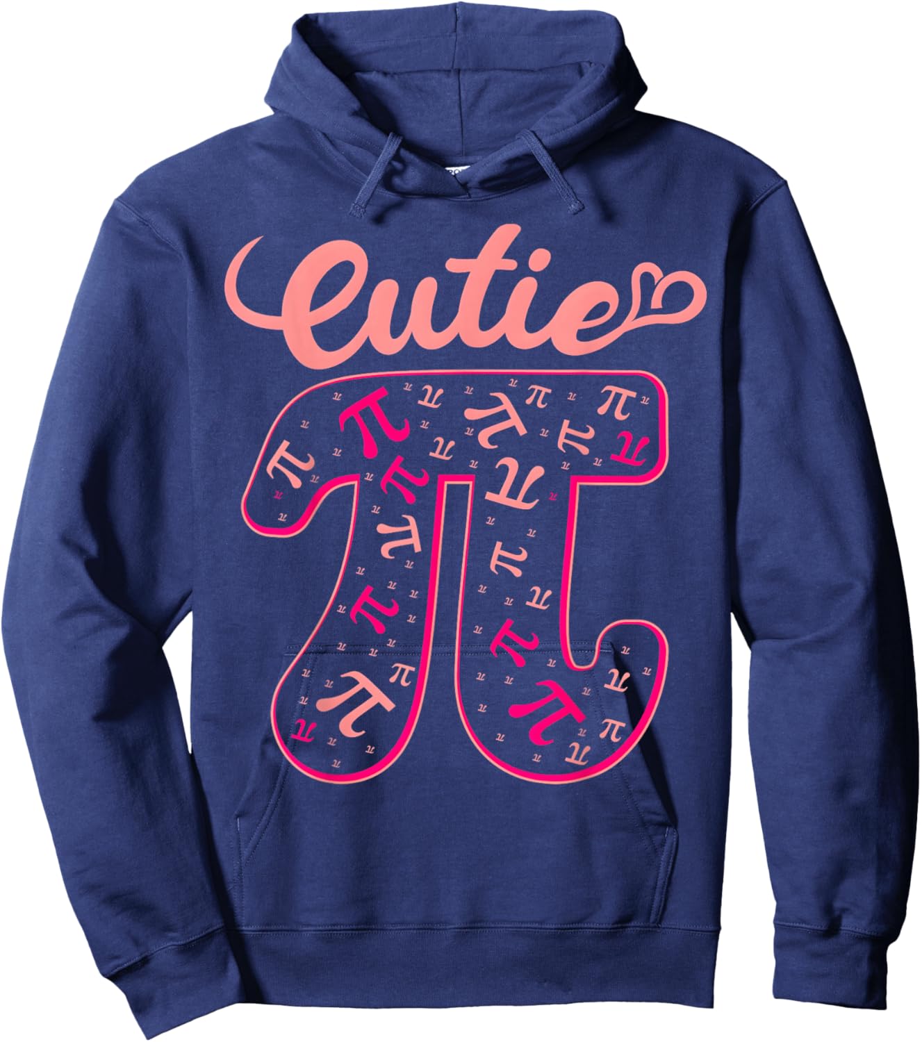 Pi Day Shirt Women Kids Men Toddler Math Teacher Cutie Pi Hoodie - Hoodie | Navy