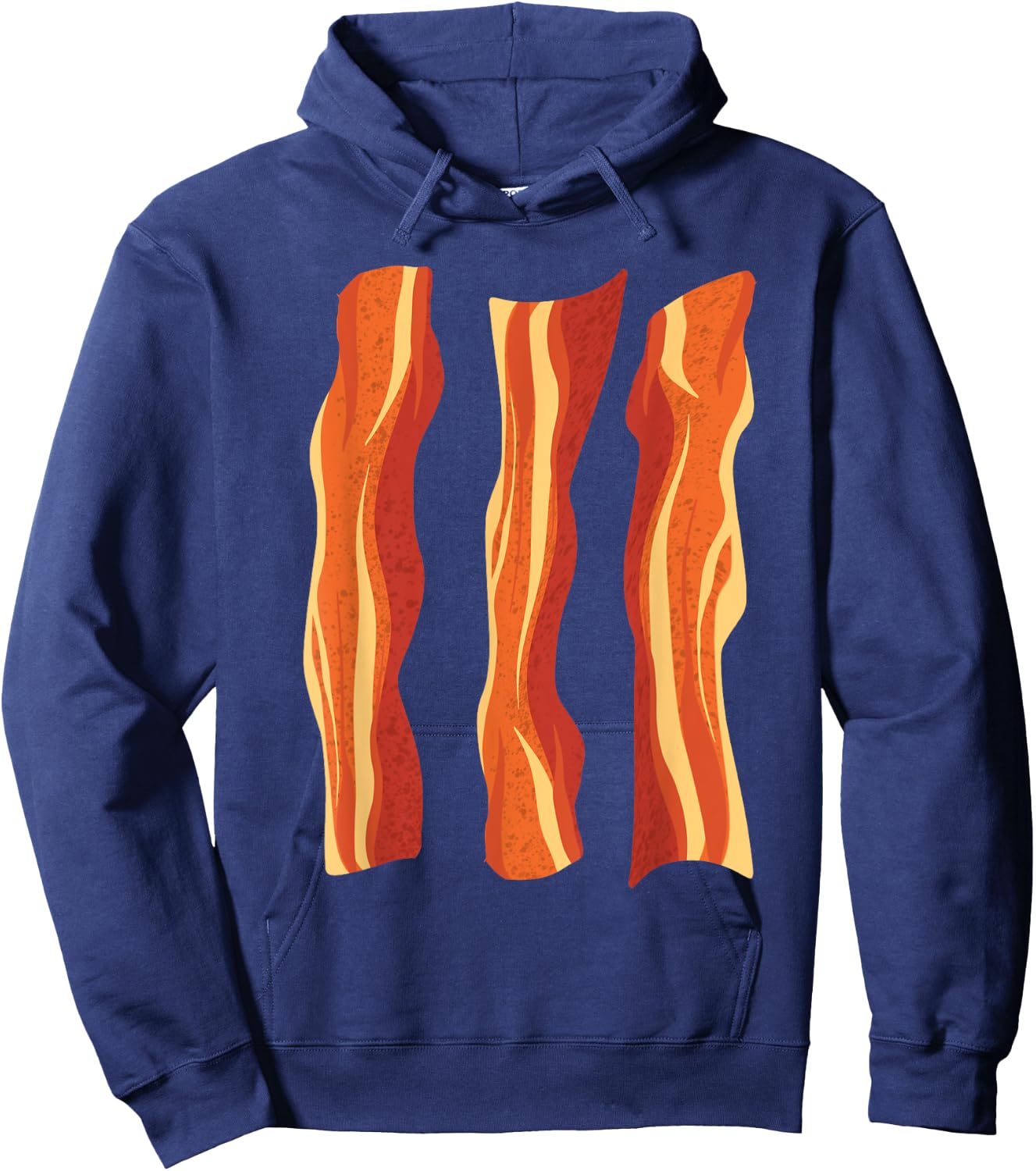 Cool Bacon Halloween Costume Eater | Funny Lazy DIY Gift Hoodie - Hoodie | Navy