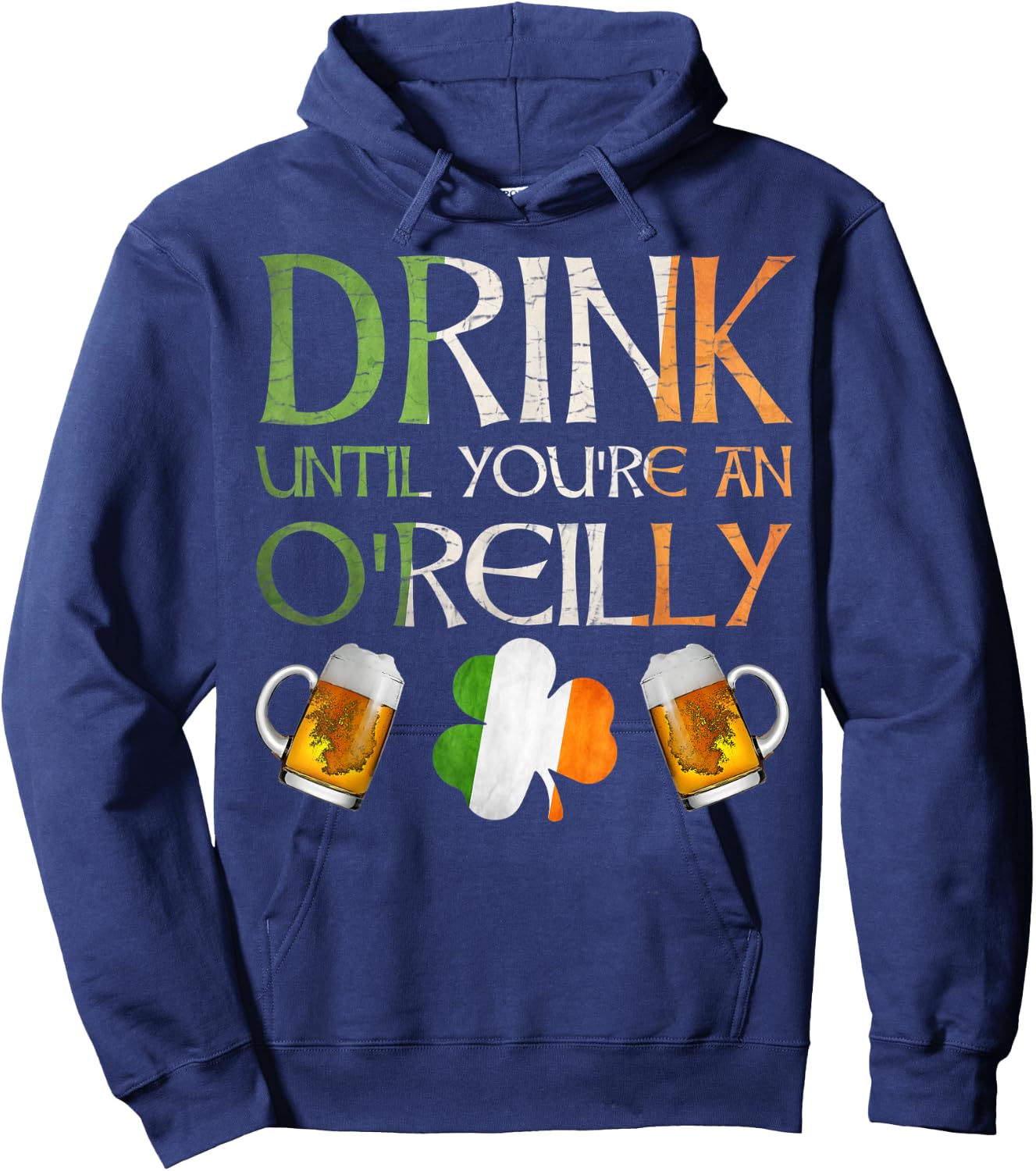 O'Reilly Family Name Gift Proud Irish From Ireland Hoodie - Hoodie | Navy