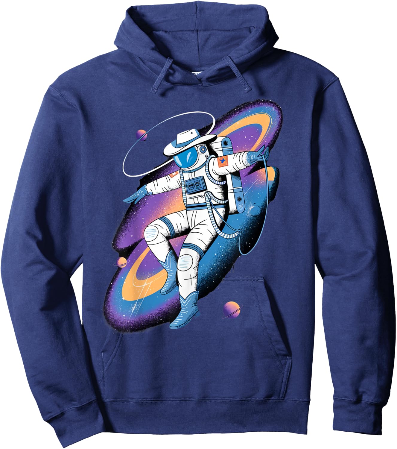 Astronaut Cowboy Amazing Design Space Lovers Costume Hoodie - Hoodie | Navy
