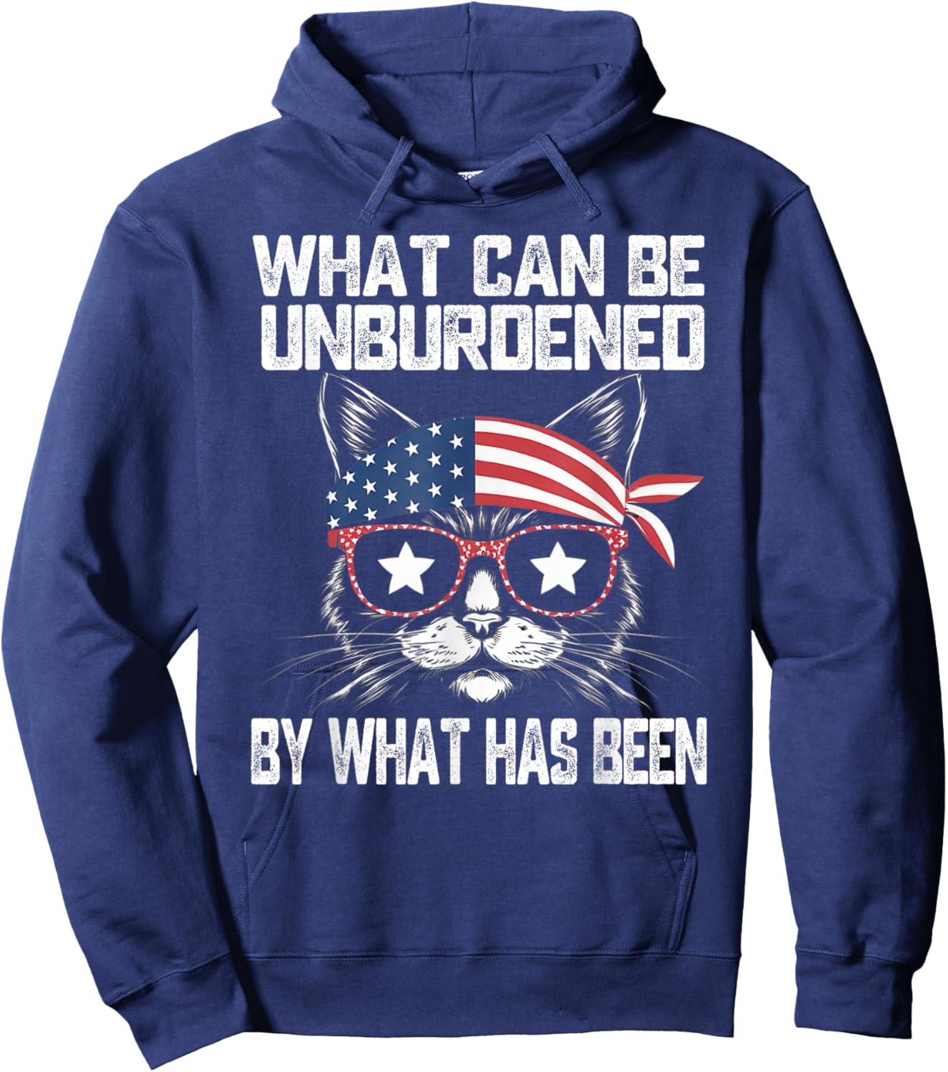 Cat What Can Be Unburdened By What Has Been Harris Kamala Hoodie - Hoodie | Navy