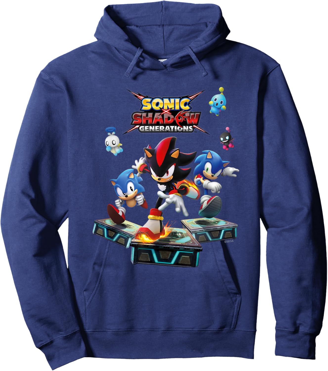 Sonic the Hedgehog, Sonic X Shadow Generations - Key Art Hoodie - Hoodie | Navy