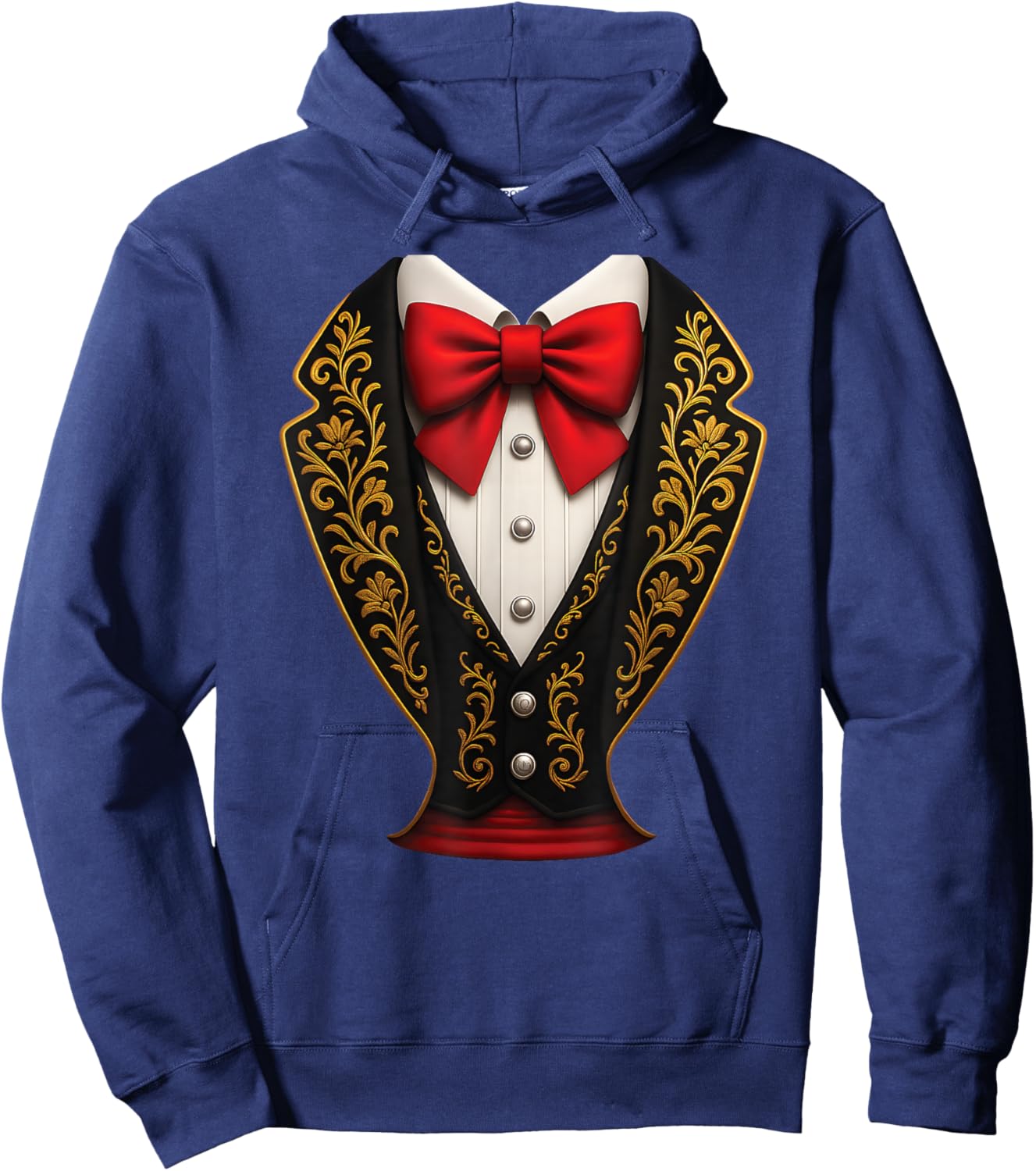 Mariachi Tuxedo Costume Fiesta Style Mexican Halloween Latin Hoodie - Hoodie | Navy
