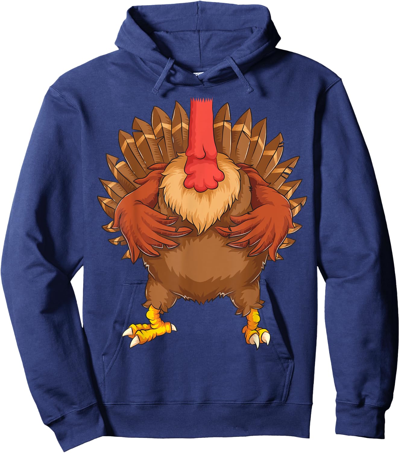 Cool Headless Turkey Halloween Costume | Funny Lazy DIY Gift Hoodie - Hoodie | Navy