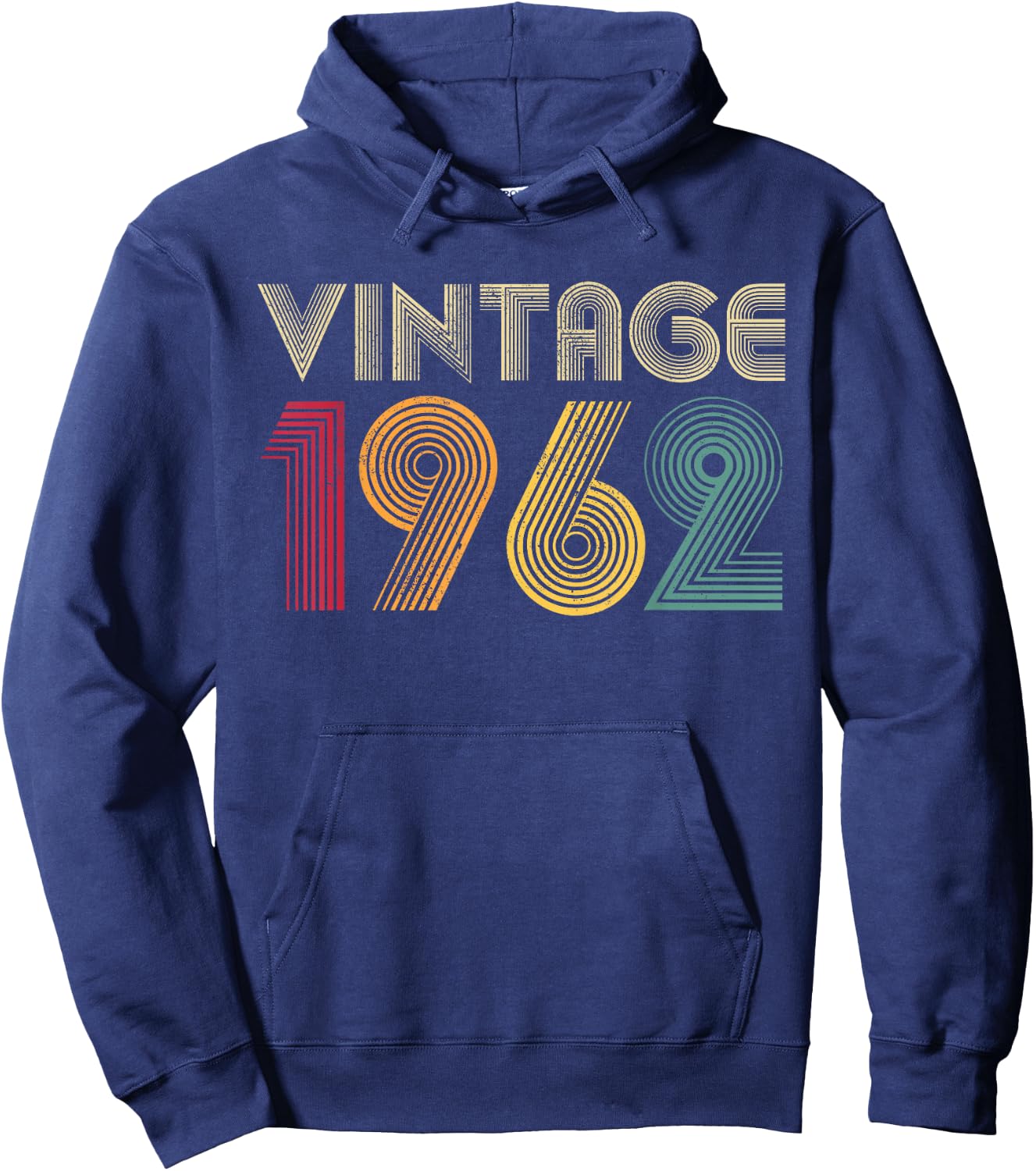 Vintage 1962 64th Birthday Gift 64 Years Old Men Women Retro Hoodie - Hoodie | Navy