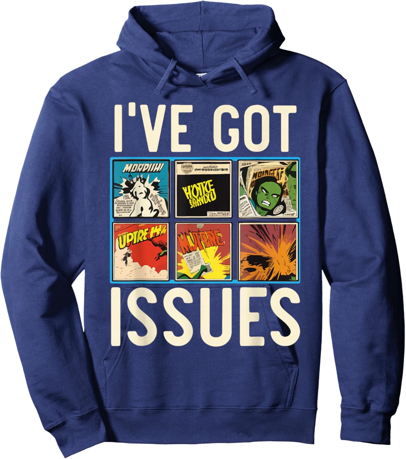 Comic Collector Comic Reader Reading Comic Books Hoodie - Hoodie | Navy