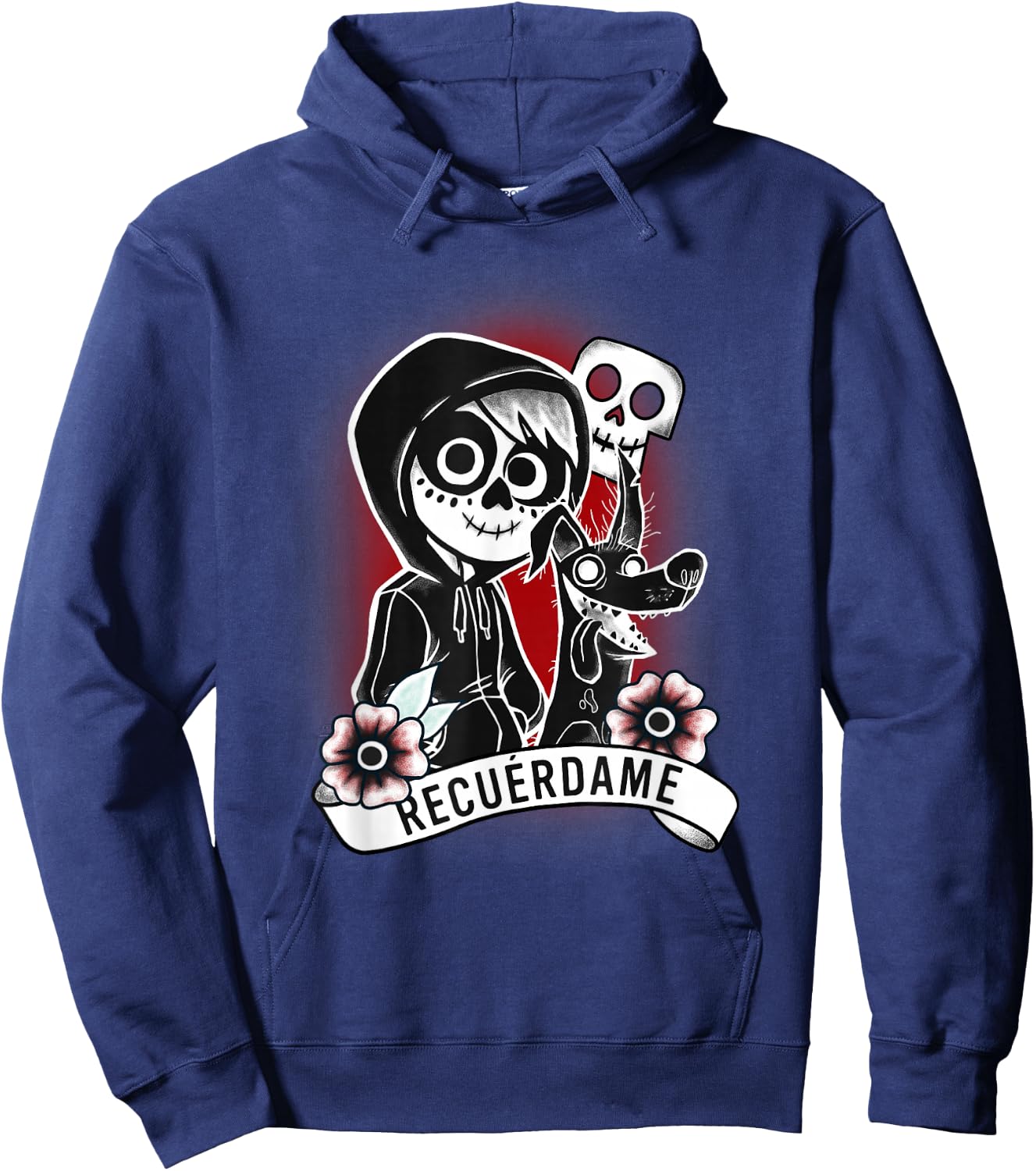 Disney Pixar Coco Miguel Recuerdame Portrait Hoodie - Hoodie | Navy