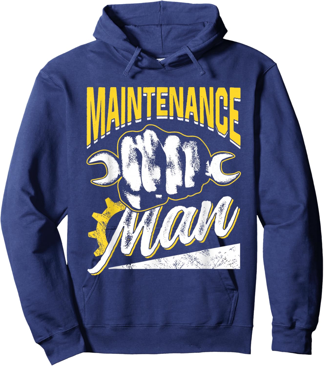 Maintenance Man Job Worker Men Technician Maintenance Man Hoodie - Hoodie | Navy