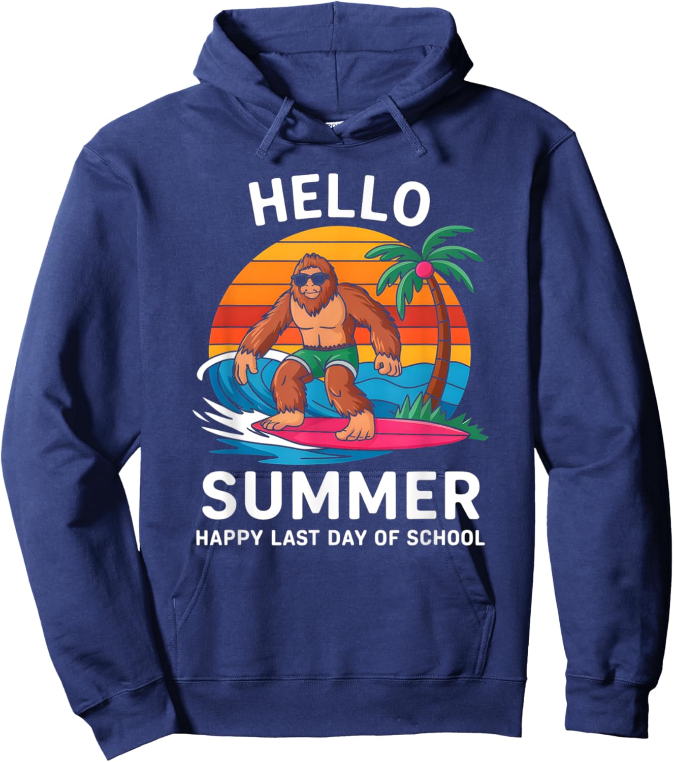 Summer Last Day of School Celebration Student Teacher Fun Hoodie - Hoodie | Navy