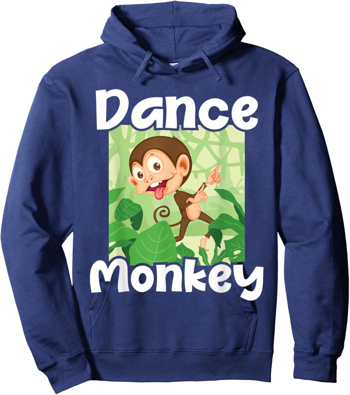 Dance Monkey - Disco Monkeys Primate Jungle Zoo Animal Lover Hoodie - Hoodie | Navy