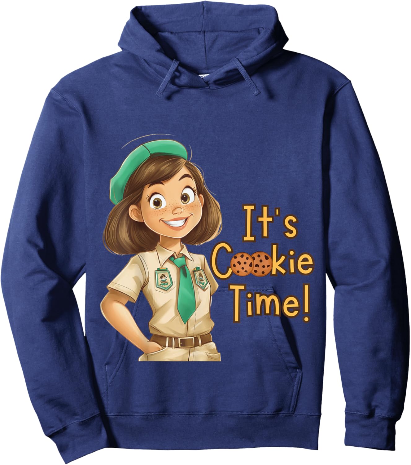 It’s Cookie Time Troop Scout 80s Iconic Beverly Hills Movie Hoodie - Hoodie | Navy