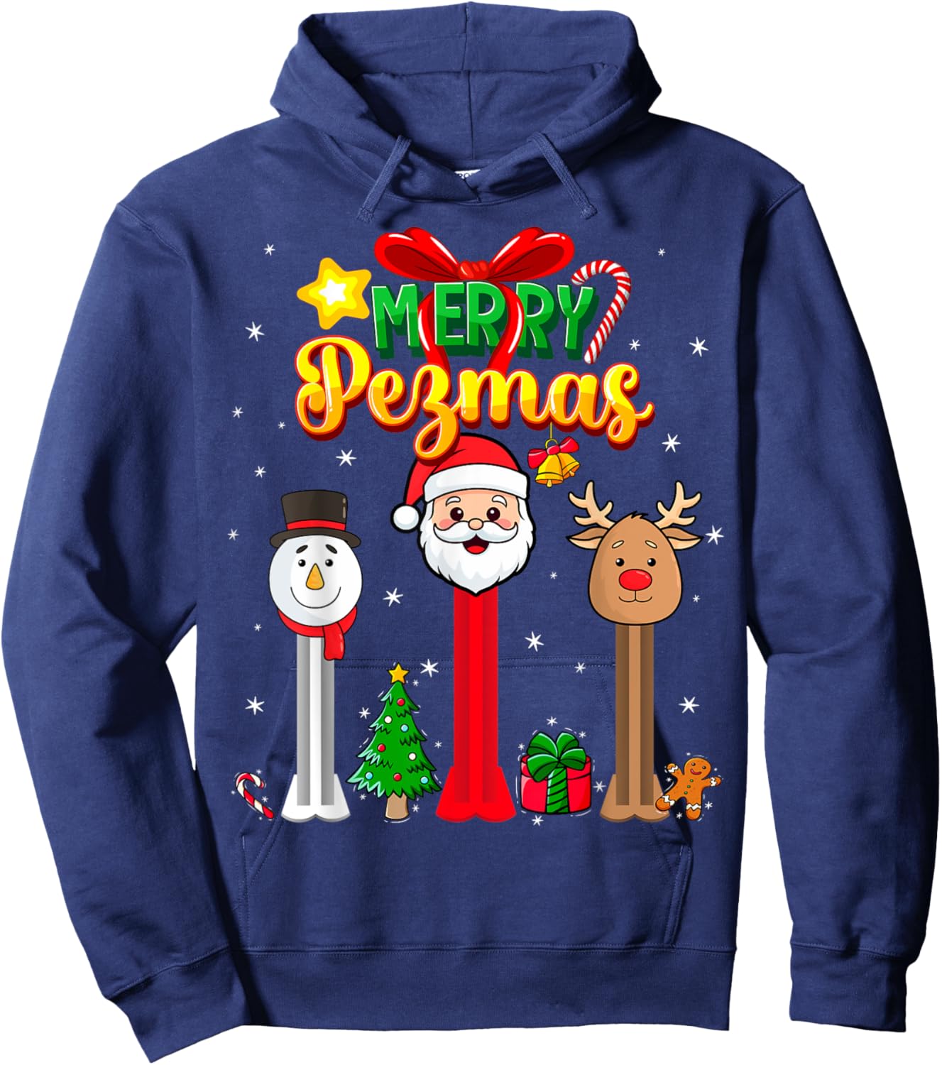 Candy Dispenser Collector Christmas Merry Pezmas Hoodie - Hoodie | Navy