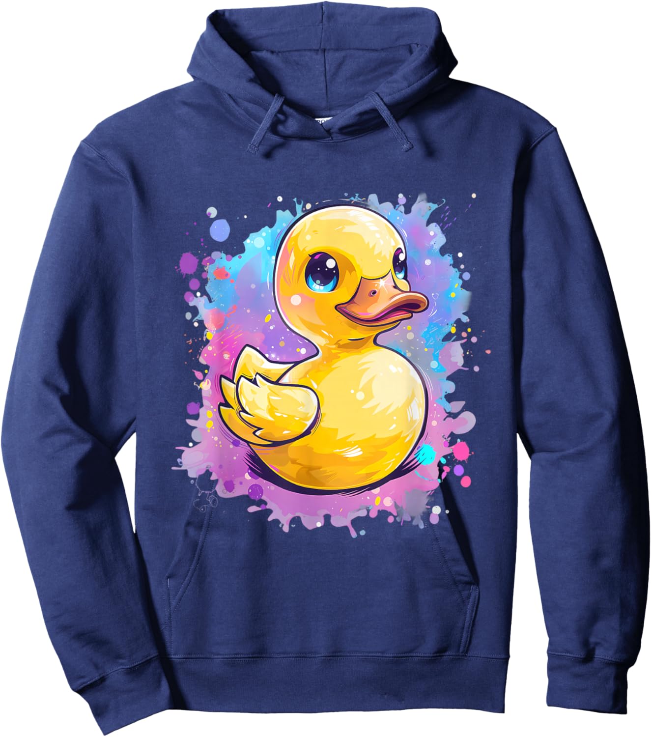 Rubber Duck Rubber Duckie Rubber Duckling Watercolor Hoodie - Hoodie | Navy