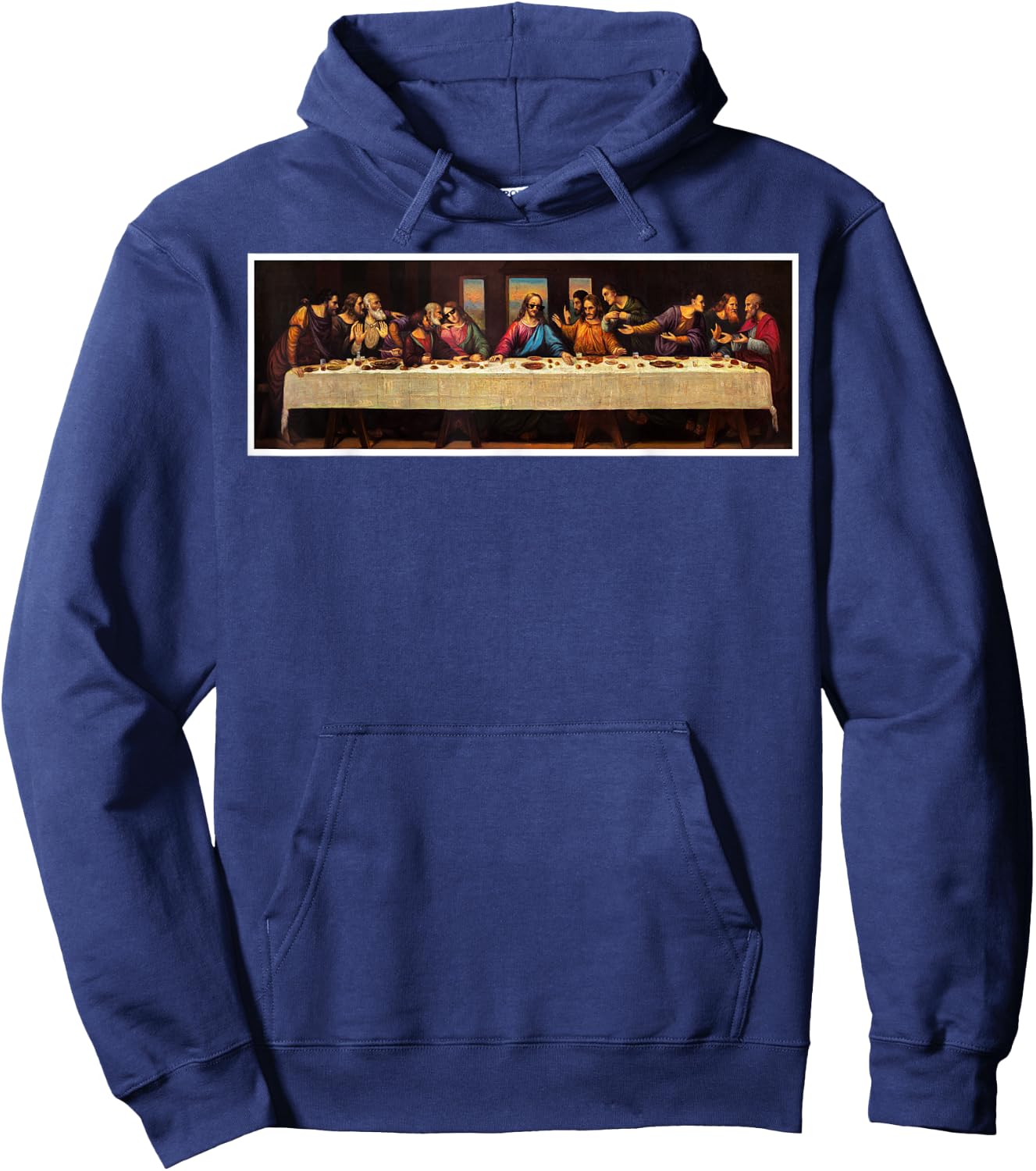 The Last Supper The Last Thug Christmas Christian Jesus Hoodie - Hoodie | Navy