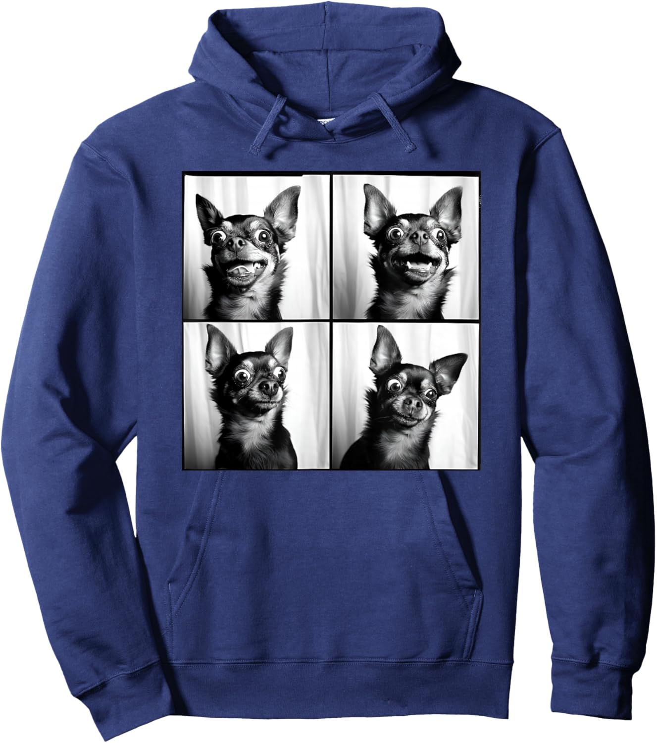 Weird Chihuahua Photoshoot Funny Dog Face Chihuahua Mom Hoodie - Hoodie | Navy