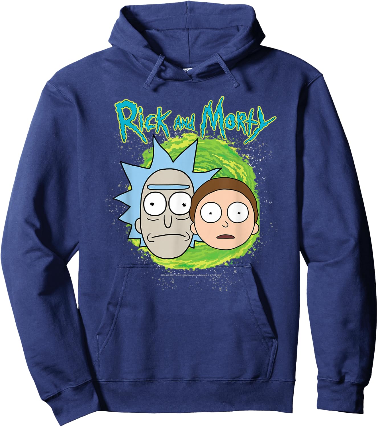 Rick and Morty Floating Heads Small Hoodie - Hoodie | Navy