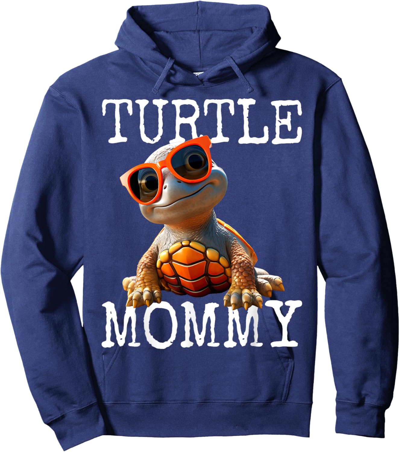 Turtle Mommy Mother Turtle Mother's Day Mom Turtles Hoodie - Hoodie | Navy