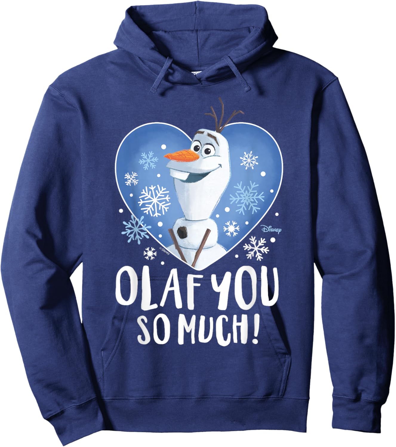 Frozen 2 - Olaf You So Much Valentine's Day Hoodie - Hoodie | Navy