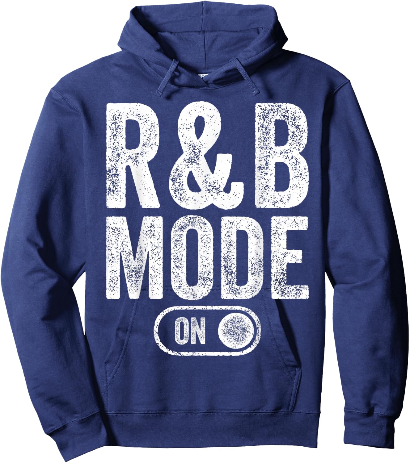 R&B Mode On Funny Soul Singer Gift Karaoke Music Lover Hoodie - Hoodie | Navy