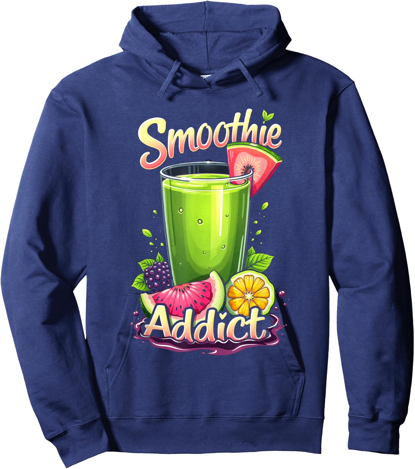 Smoothie Addict Health Drink Vegan Life Hoodie - Hoodie | Navy