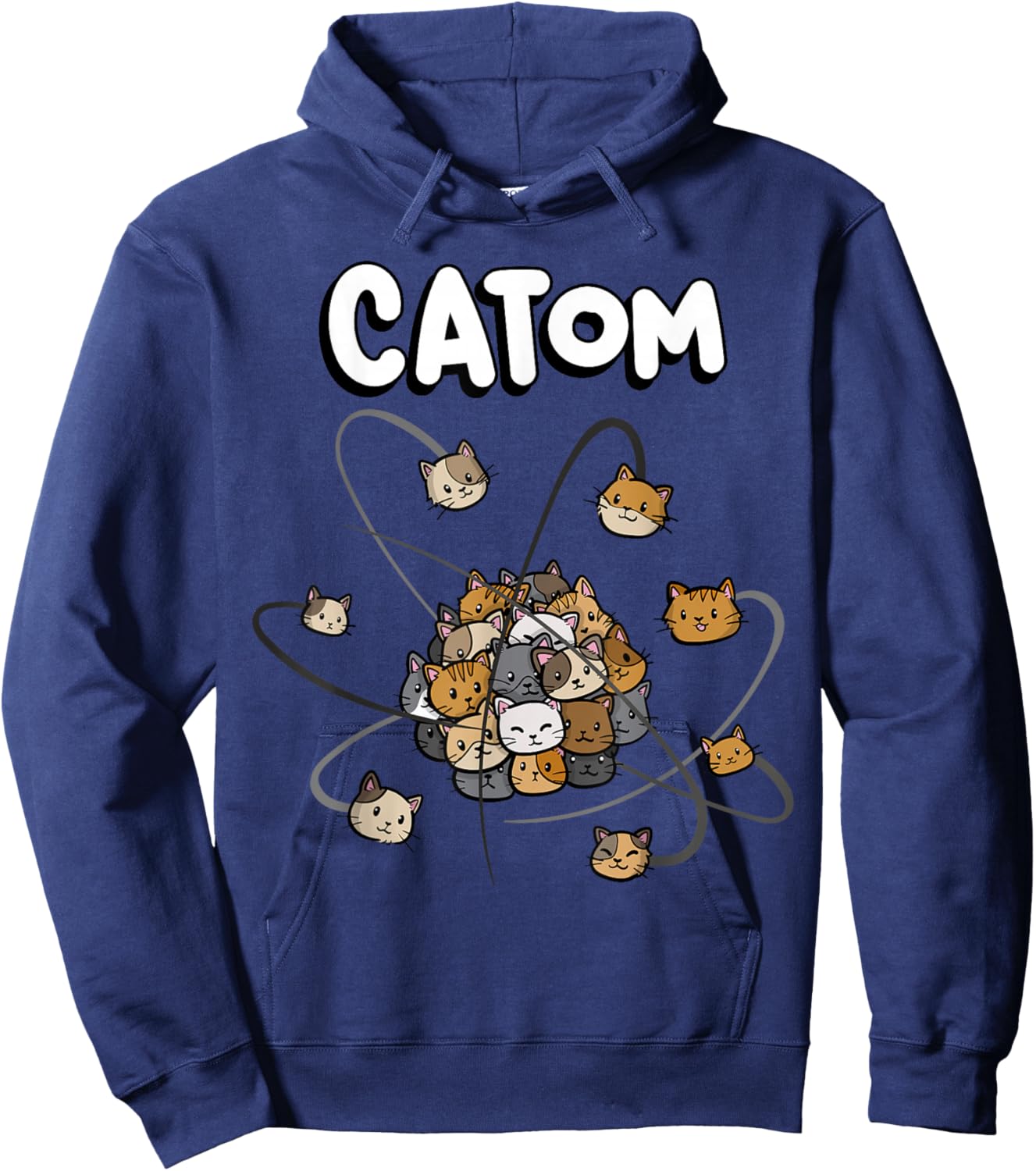 Catom Science Teacher Chemistry Lover Physics School Cat Hoodie - Hoodie | Navy