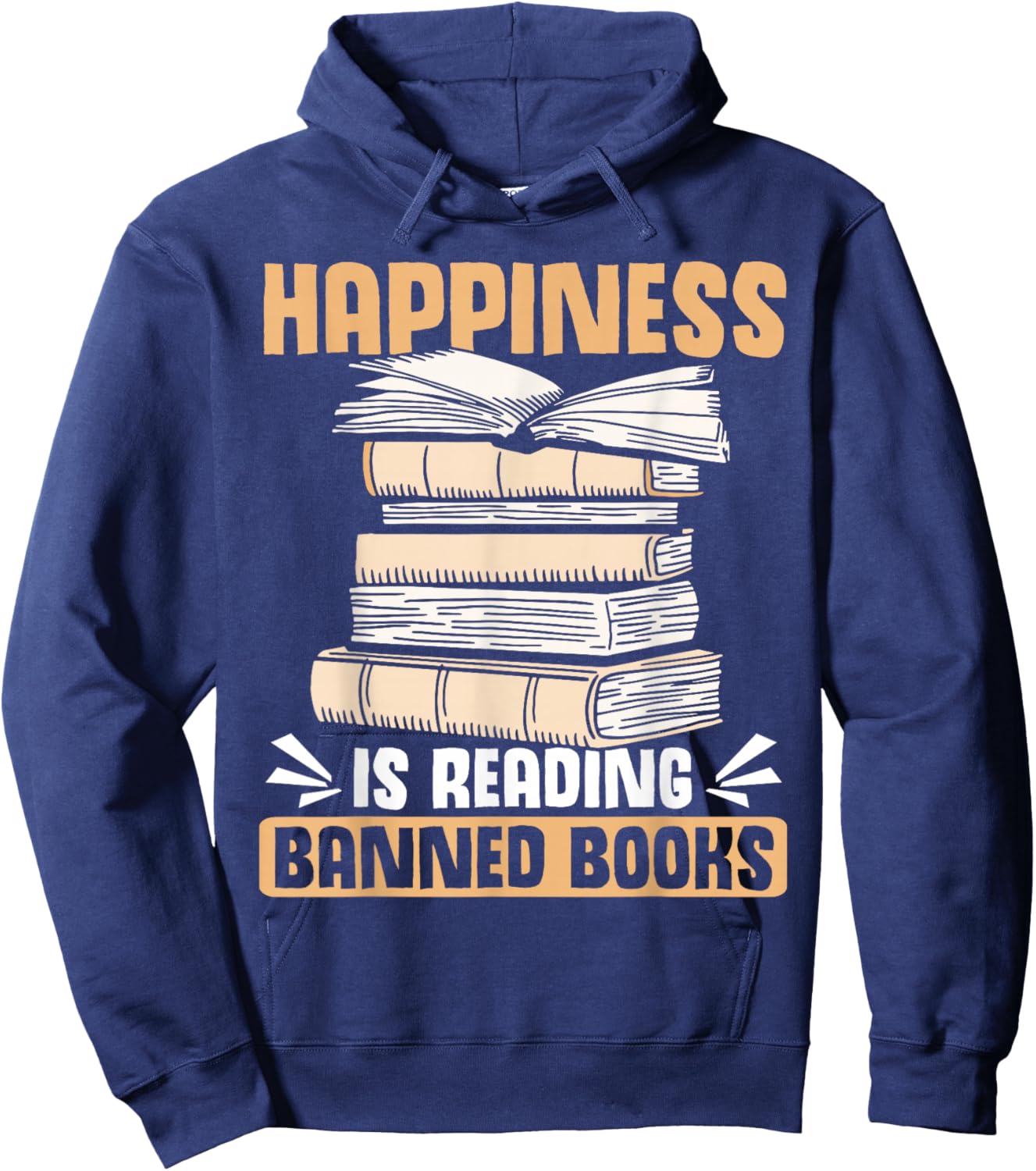 Banned Book Lover Reading Banned Book Puzzle Reader Hoodie - Hoodie | Navy
