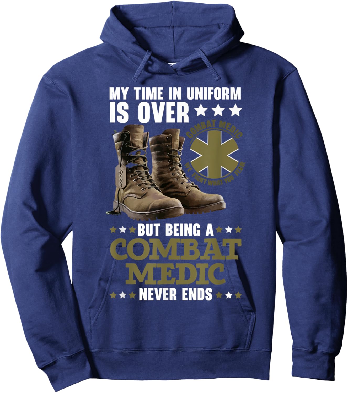Combat Medic First Aid Field Medic Military Hoodie - Hoodie | Navy