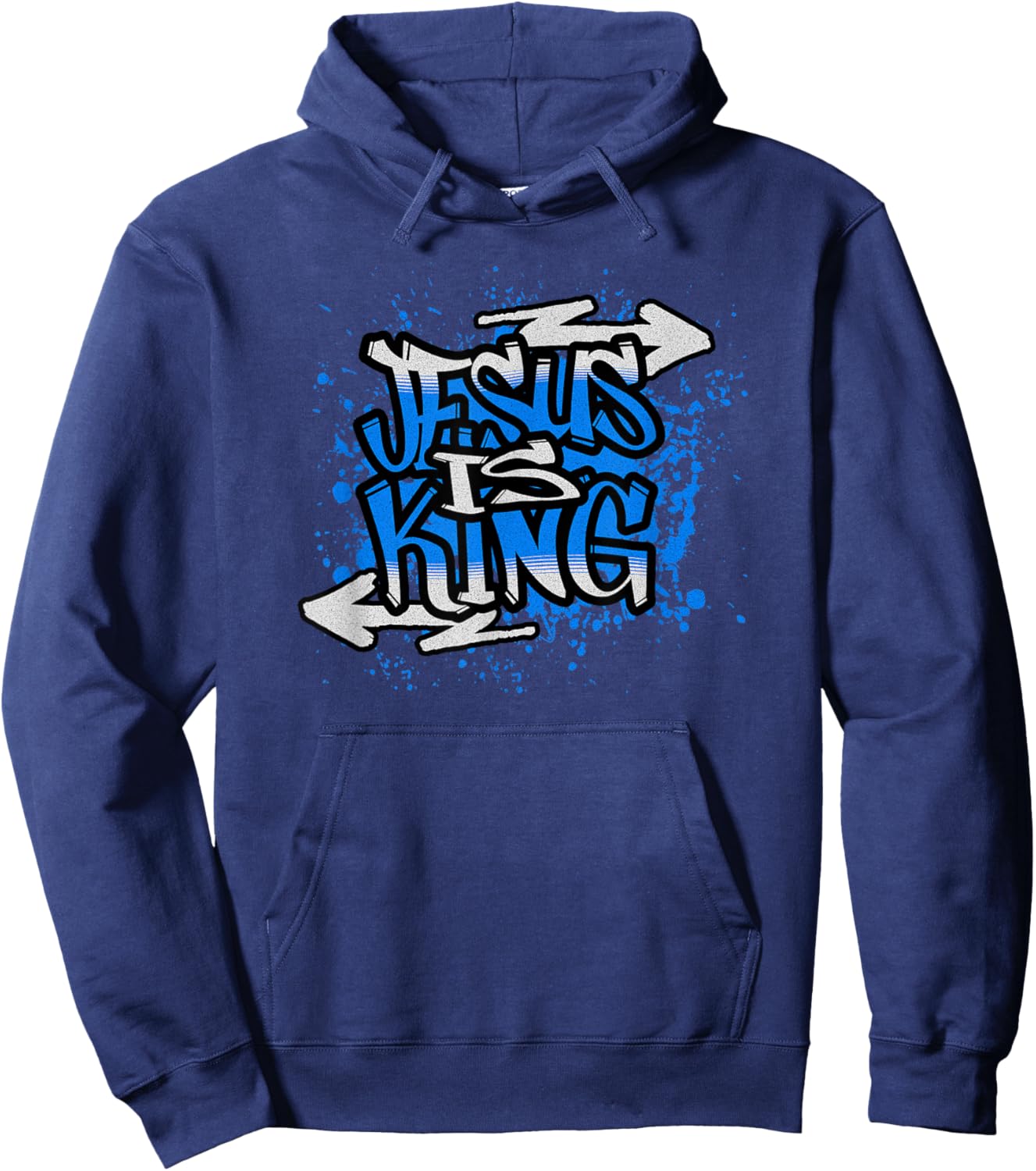 Jesus is King - Christian Shirts of Faith Hoodie - Hoodie | Navy