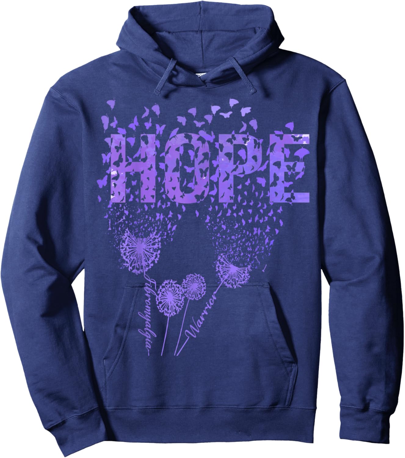 Fibromyalgia Awareness Hoodie - Hoodie | Navy