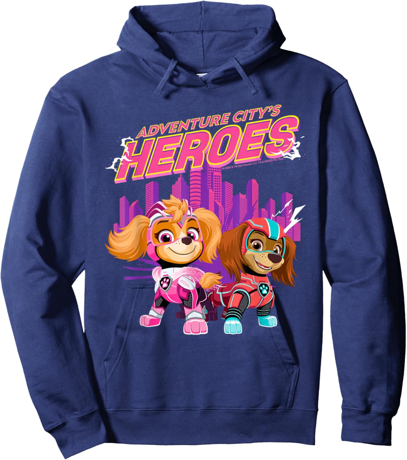 PAW Patrol: The Mighty Movie Adventure City's Heroes Hoodie - Hoodie | Navy