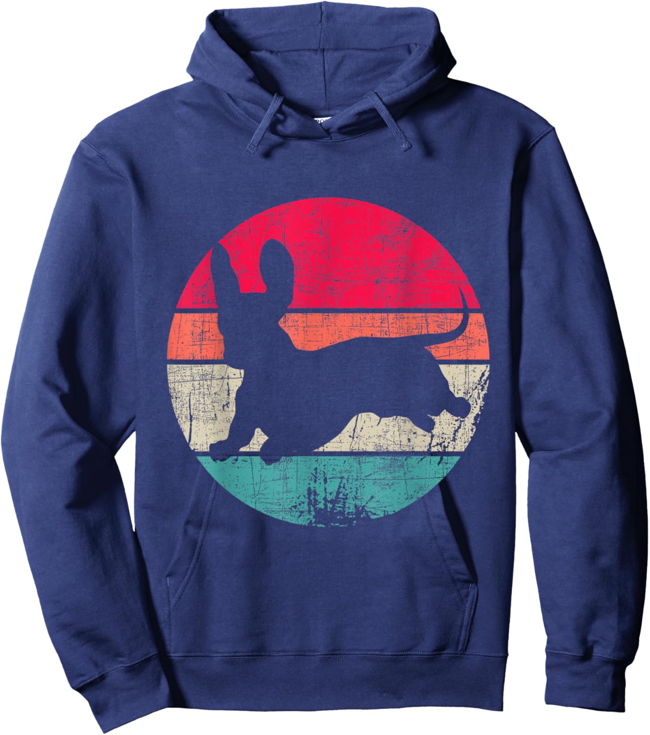 Retro Vintage Dachshund - Dog Trainer 60s 70s Animal Breeder Men Women Girls Kids Hoodie - Hoodie | Navy