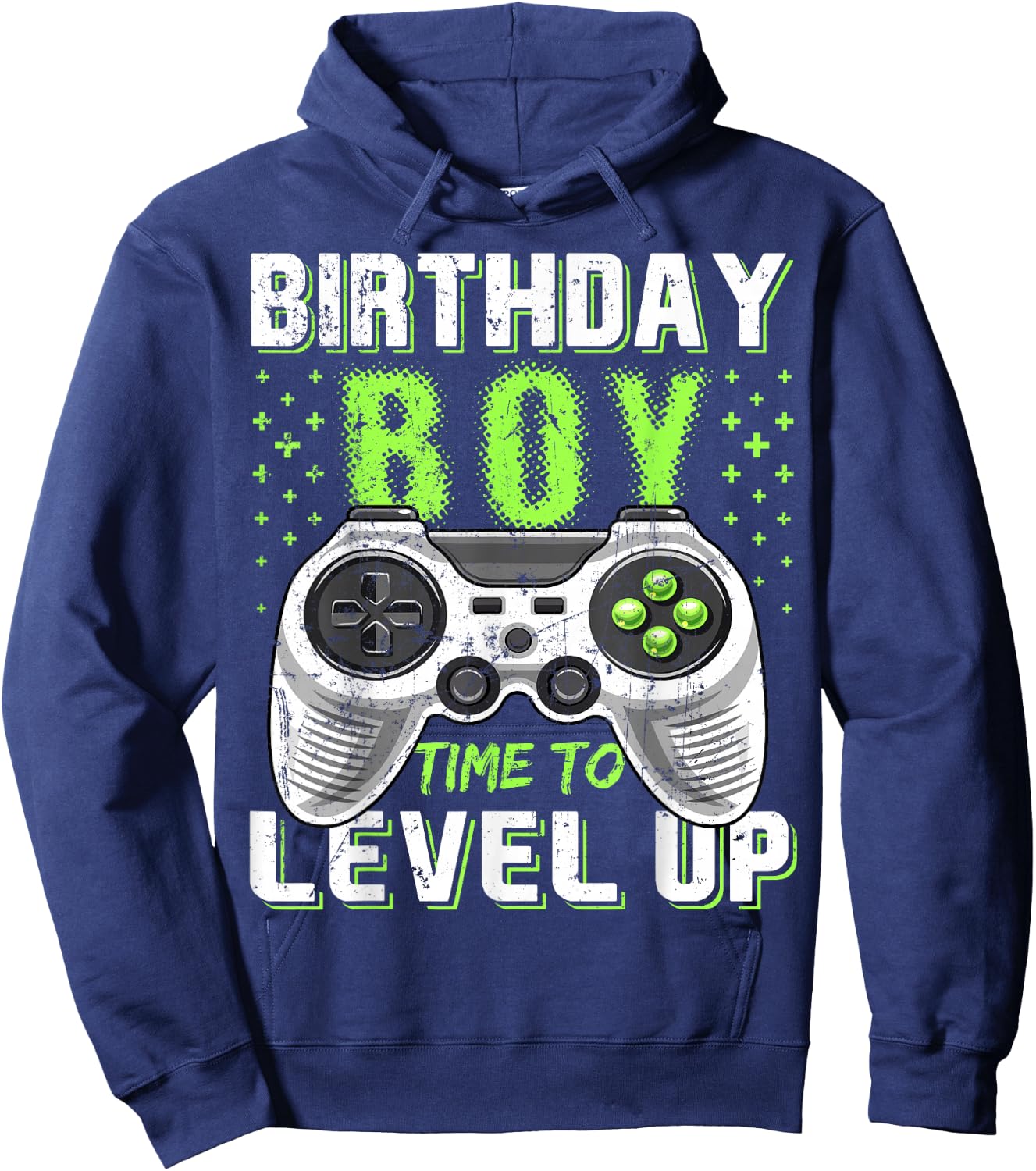 Level Up Birthday Boy Video Game - Classic Fit, Black, Kids Party Gift Hoodie - Hoodie | Navy
