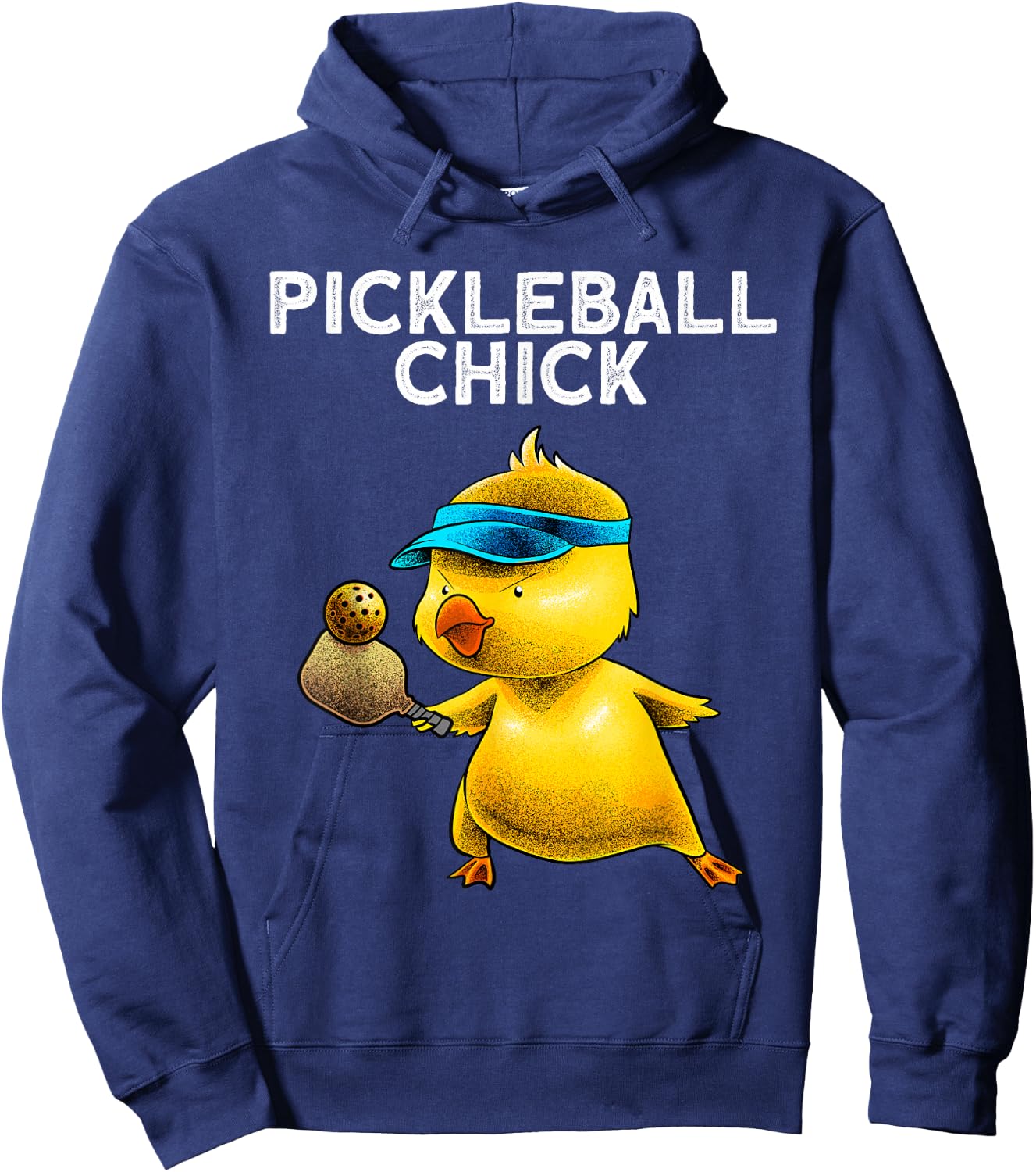 Unique Pickleball Design Girls Pickle Ball Player Hoodie - Hoodie | Navy