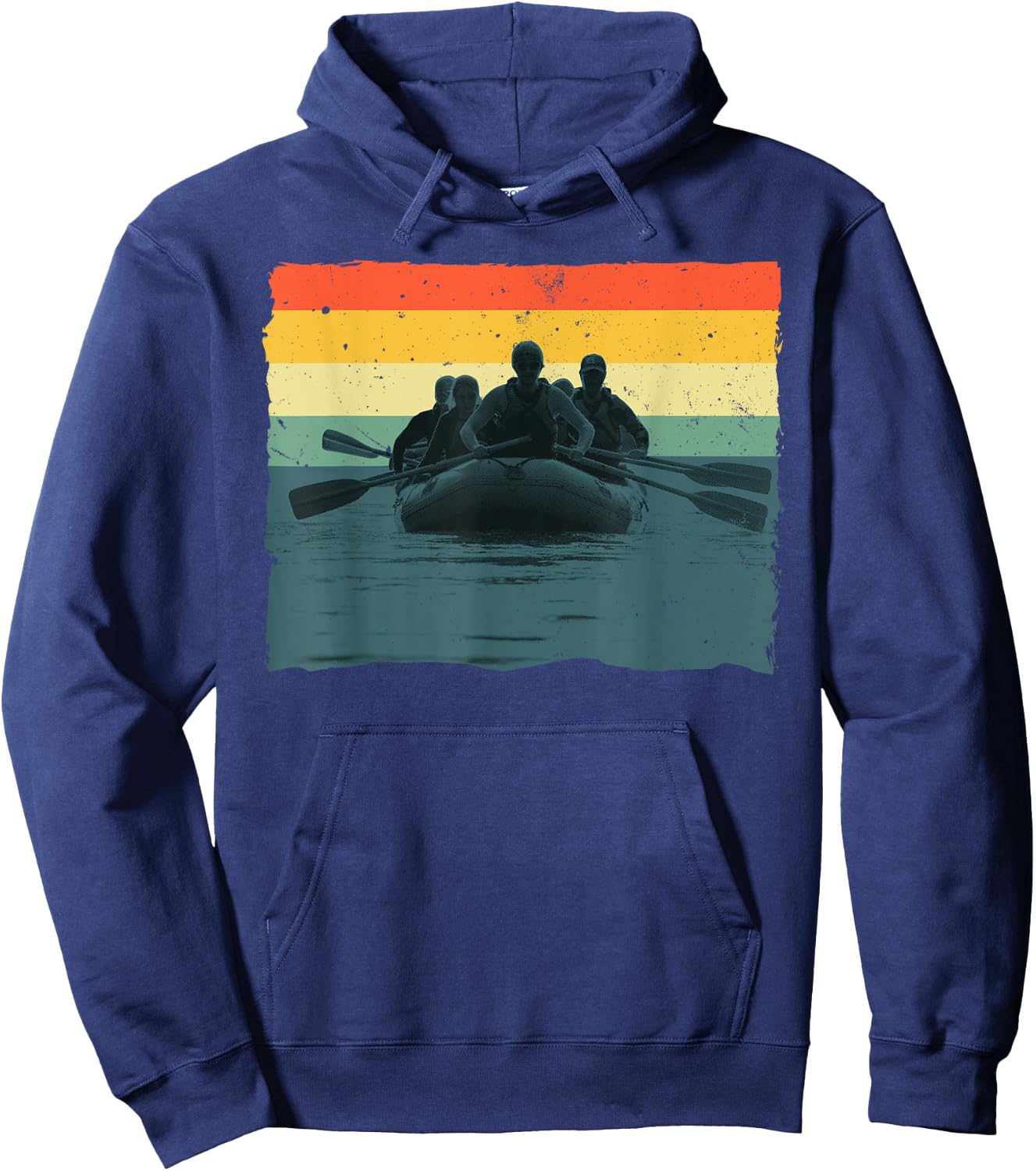 Cool Rafting Art Women White Water Rafting Lover Hoodie - Hoodie | Navy