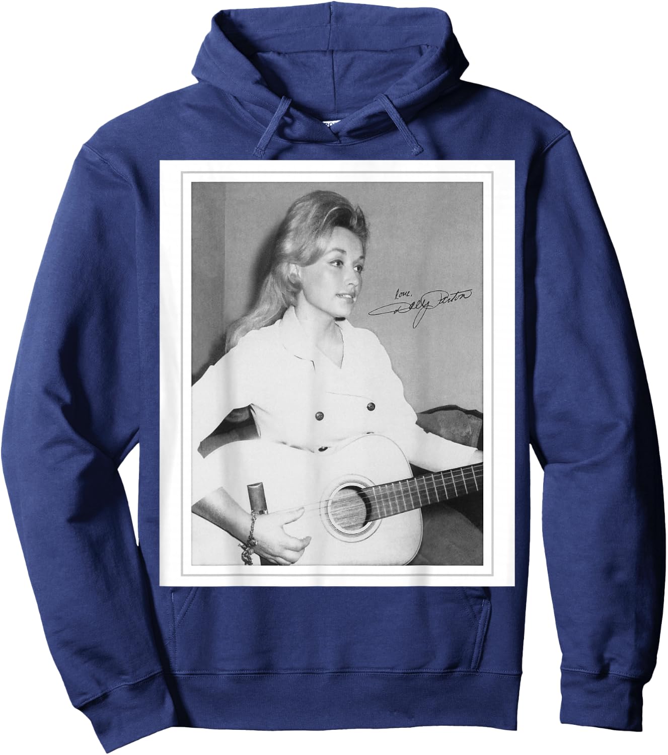 Dolly Parton Vintage Polaroid Small Hoodie - Hoodie | Navy