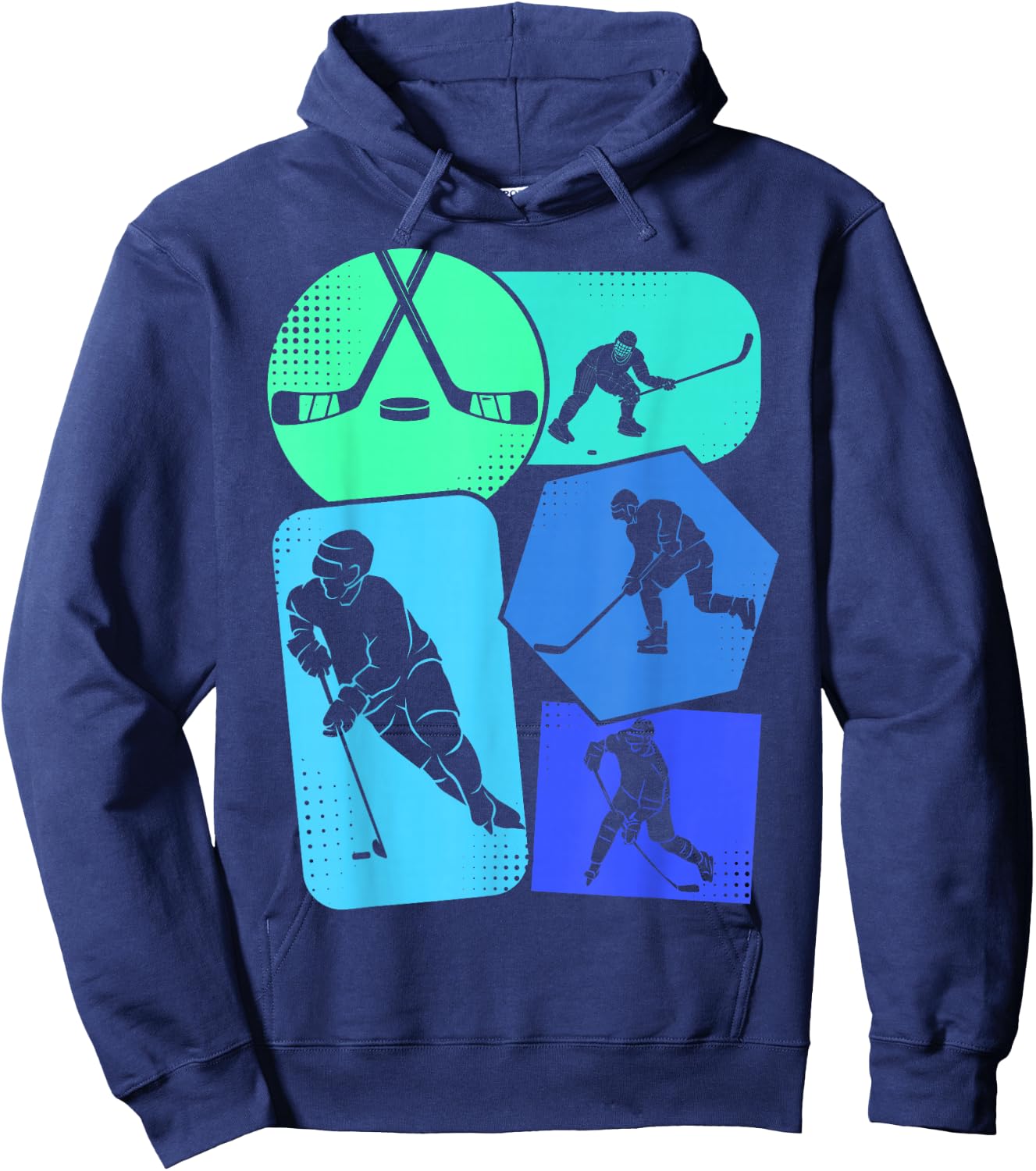 Hockey Ice Hockey Boys Youth Kids Hoodie - Hoodie | Navy