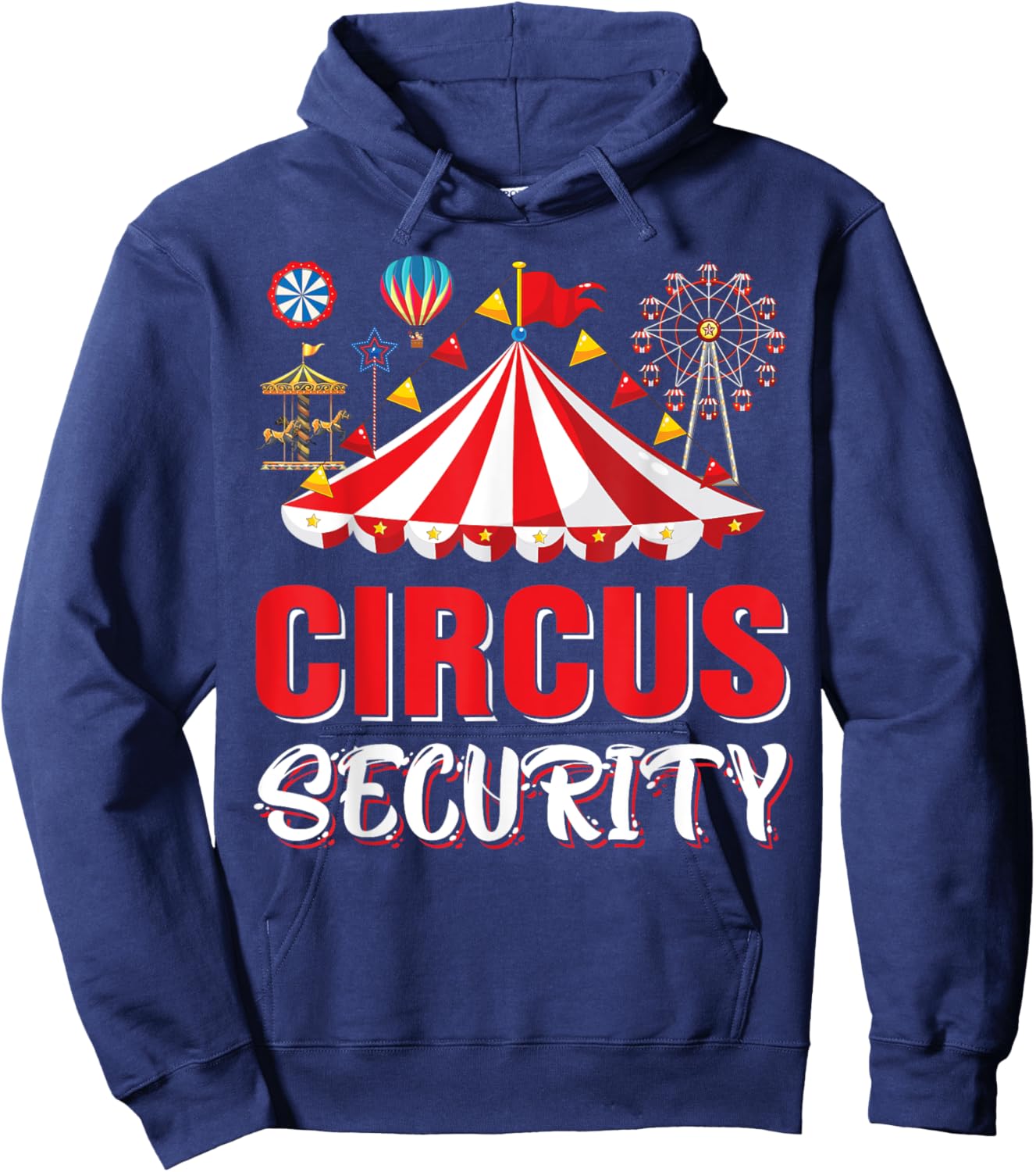 Circus Security Costume Circus Staff Circus Theme Party Fun Hoodie - Hoodie | Navy
