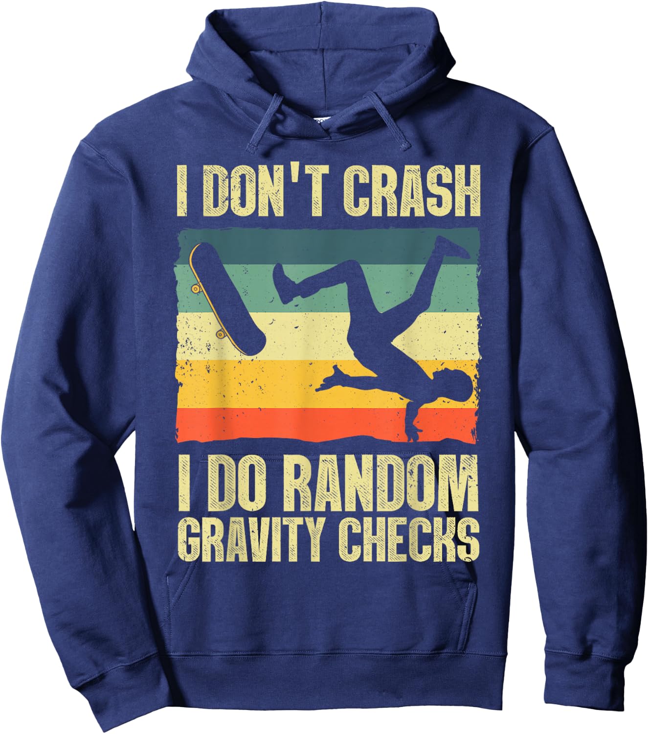 Cool Skateboard Art Women Skateboarding Skate Board Hoodie - Hoodie | Navy