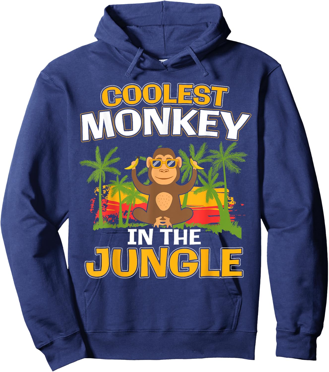 Coolest Monkey in the Jungle I Kid Meme Hoodie - Hoodie | Navy