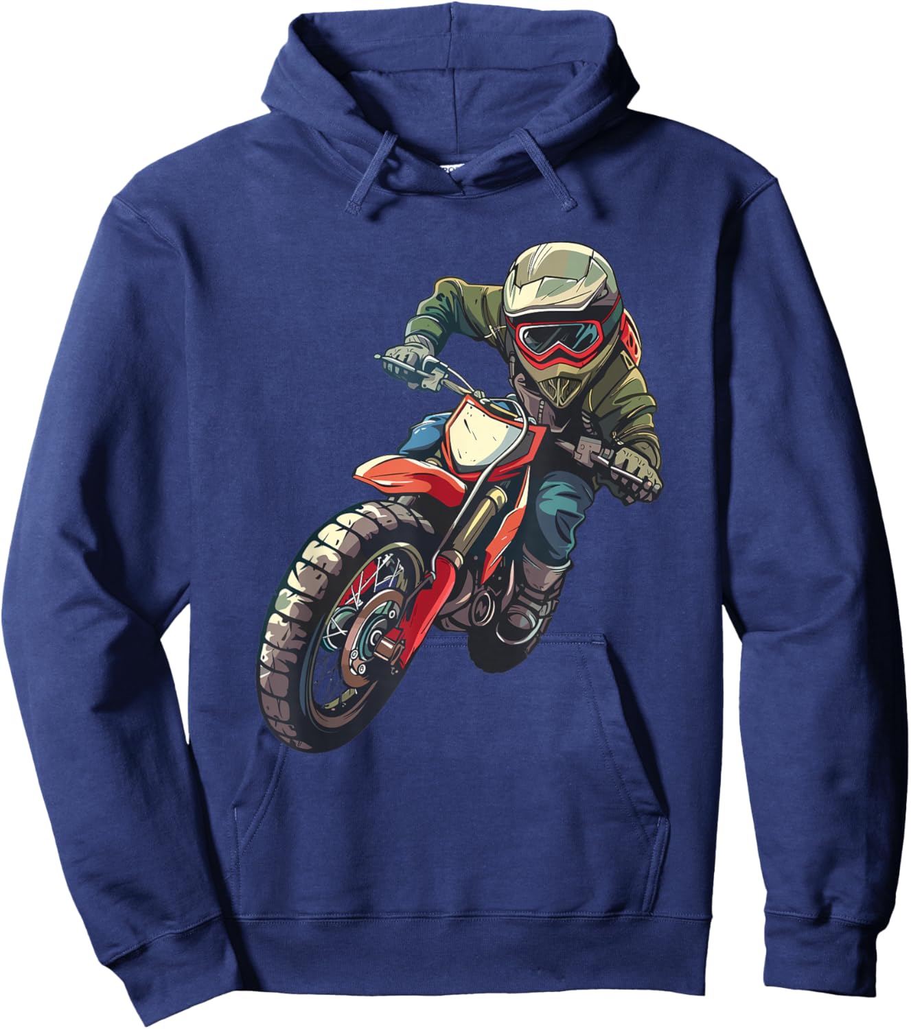 Kids Dirt Bike Hoodie - Hoodie | Navy