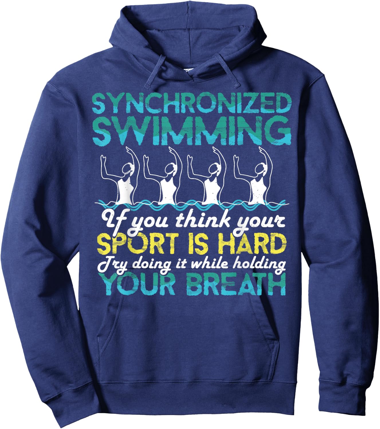 Synchronized Swimming Shirt Synchro Swimmer Artistic Hoodie - Hoodie | Navy