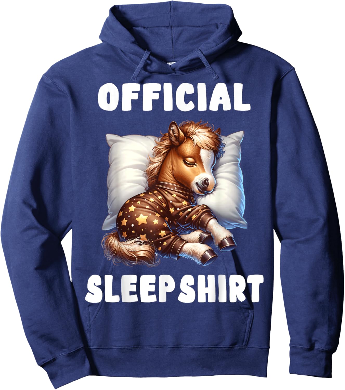 Horse - Official Sleepshirt Pajamas Nightgown Hoodie - Hoodie | Navy