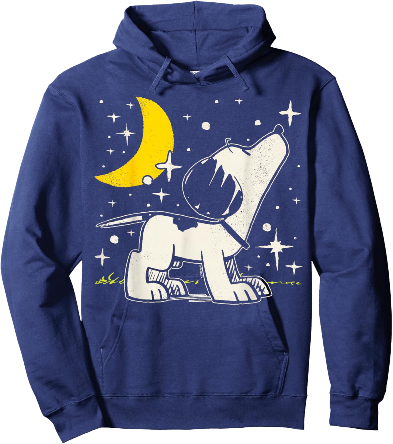 Peanuts - Snoopy 1950's Celestial Moon And Stars Hoodie - Hoodie | Navy