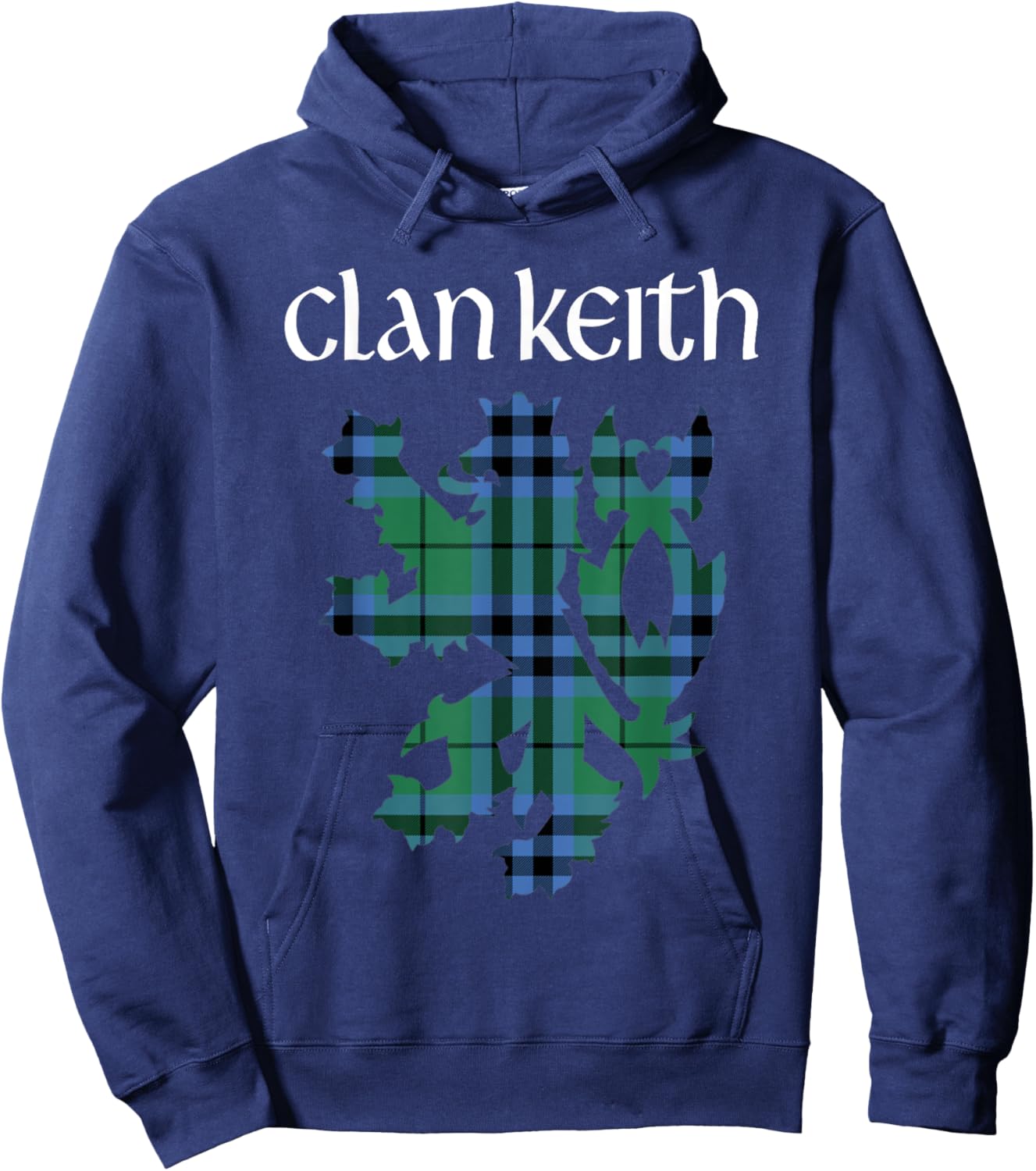 Clan Keith Tartan Scottish Family Name Scotland Pride Hoodie - Hoodie | Navy
