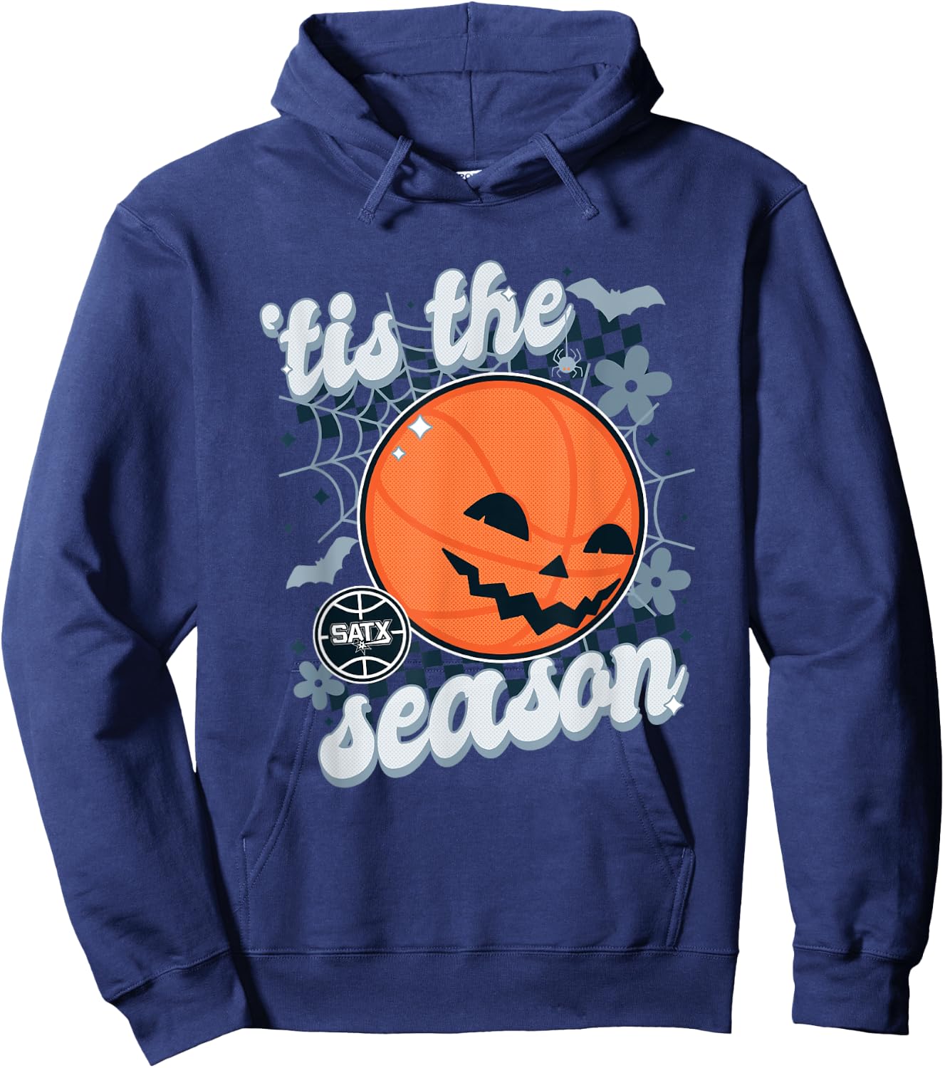 NBA San Antonio Spurs Halloween Spooky Season Hoodie - Hoodie | Navy