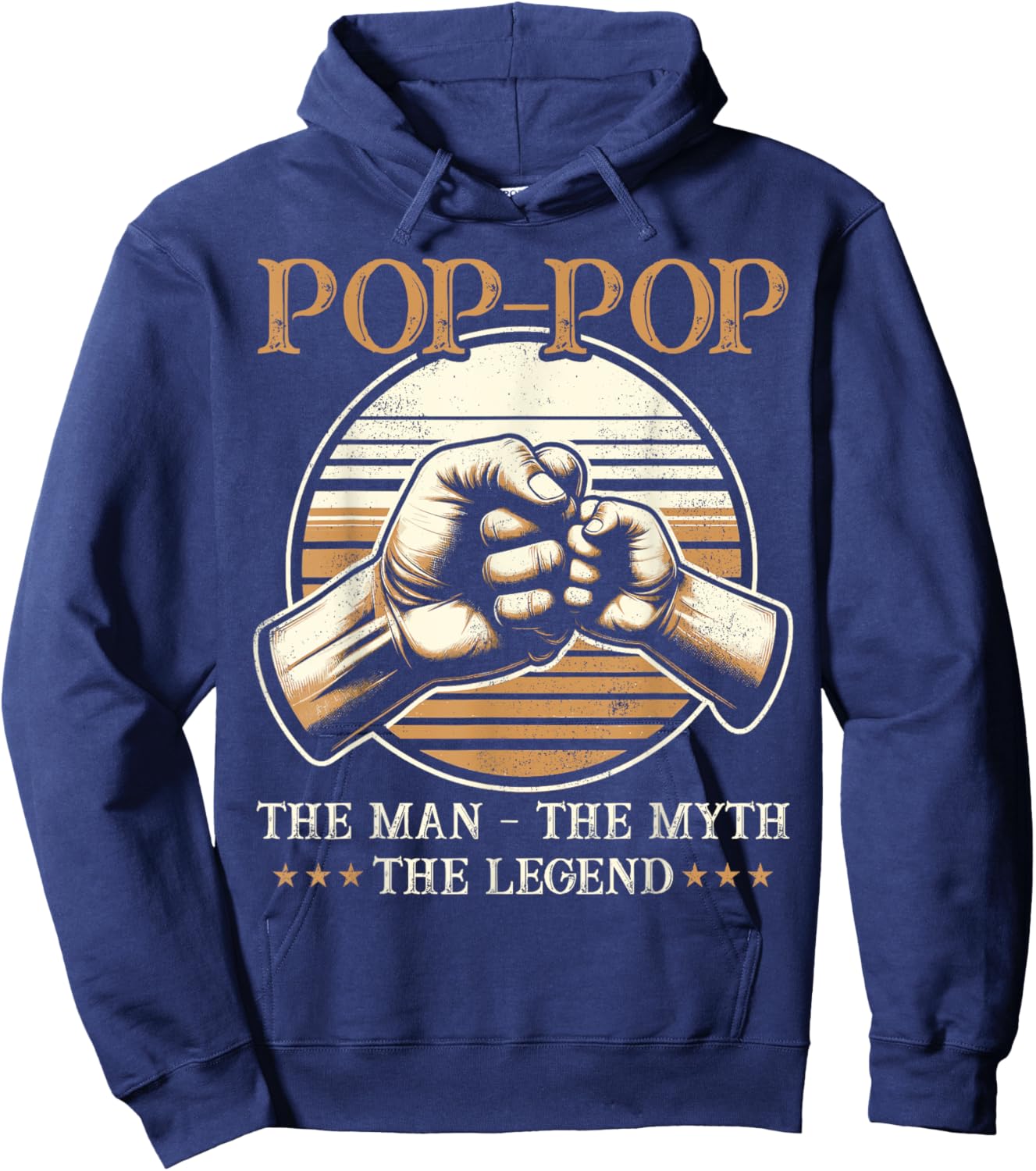 Pop-Pop The Man The Myth The Legend - Grandpa Hoodie - Hoodie | Navy